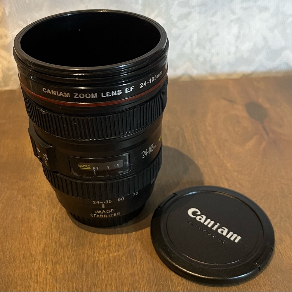 Camera Lens Cup with lid